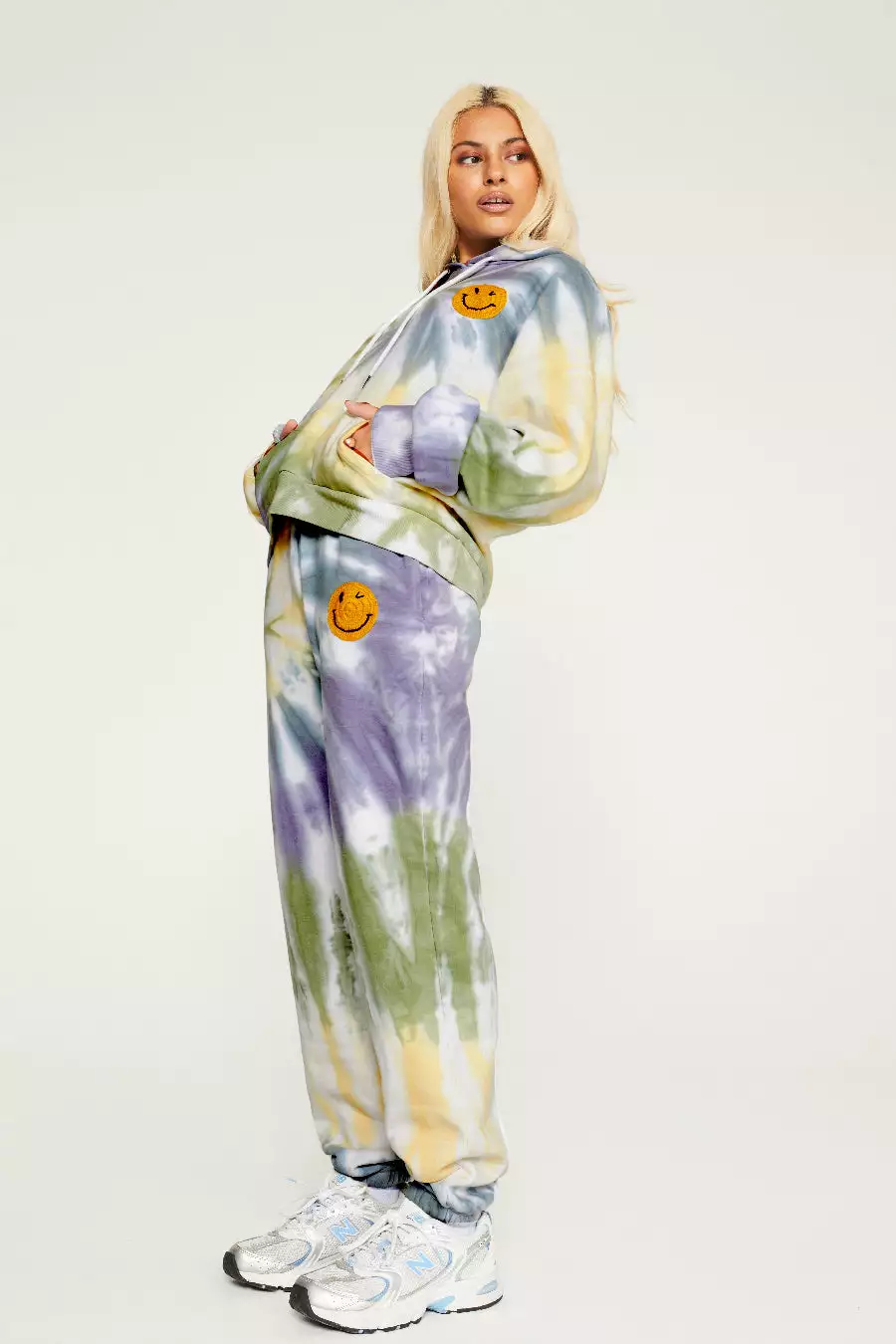 New Girl Order TIE DYE JOGGER WITH CROCHET APPLIQUÉ Tops