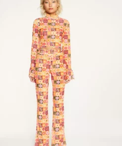 New Girl Order Tops FLOWER PRINT TROUSER