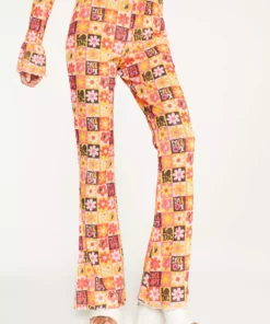 New Girl Order Tops FLOWER PRINT TROUSER