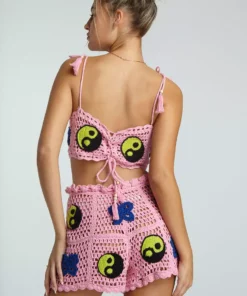New Girl Order NEW IN YIN YANG CROCHET SHORT