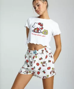 New Girl Order HELLO KITTY CALLING PIZZA TEE AND SHORT SET