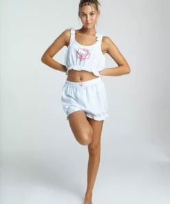 New Girl Order HELLO KITTY BLUE GINGHAM BRALET AND SHORT SET