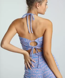 New Girl Order TATTOO JACQUARD HALTER NEW IN