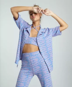 New Girl Order NEW IN TATTOO JACQUARD SHIRT