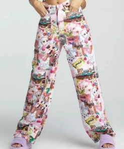 New Girl Order KAWAII COLLAGE JEANS NEW IN