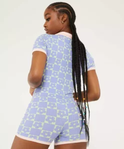 New Girl Order DAISY CHECKERBOARD ROMPER