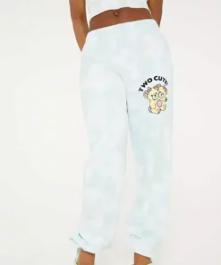 New Girl Order TWO CUTE BEARS TIE DYE JOGGERS