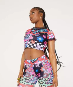 New Girl Order Tops SEE YOU SOON CROP TOP