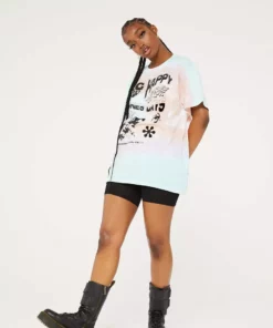 New Girl Order HAPPY DAYS TIE DYE TEE Tops