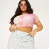 New Girl Order Tops DITSY FLORAL SKIRT CURVE