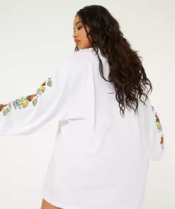 New Girl Order YOU TRIPPIN' LONG SLEEVE TEE CURVE Tops