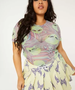 New Girl Order Tops OUT OF THIS WORLD ALIEN TOP CURVE