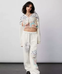 New Girl Order Tops TONGUE TIED ZIP UP HOODIE