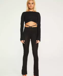New Girl Order BLACK MESH CROP TOP Tops