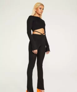 New Girl Order BLACK MESH CROP TOP Tops