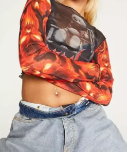 New Girl Order TEDDY MESH TOP