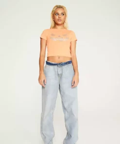 New Girl Order Tops HOTFIX PUMPKIN BABY TEE