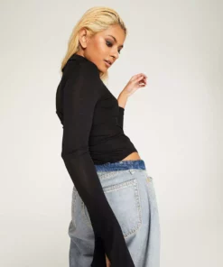 New Girl Order MESH WITCHY SLEEVE BODYSUIT