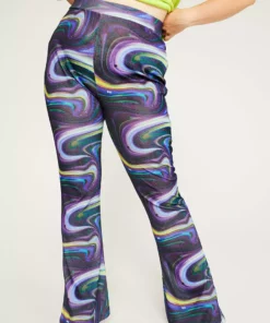 New Girl Order Tops SWIRL PRINT FLARES CURVE