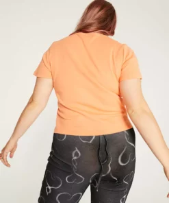 New Girl Order Tops HOTFIX PUMPKIN BABY TEE CURVE