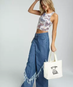 New Girl Order TOWELLING BAG WITH TEDDY EMBROIDERY