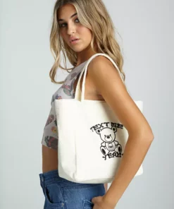 New Girl Order TOWELLING BAG WITH TEDDY EMBROIDERY