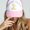 New Girl Order BEARLY AWAKE FOAM TRUCKER CAP NEW IN
