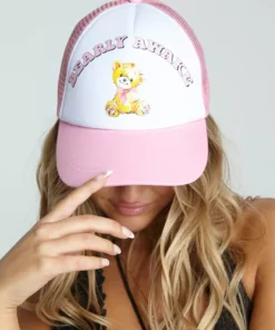 New Girl Order BEARLY AWAKE FOAM TRUCKER CAP NEW IN