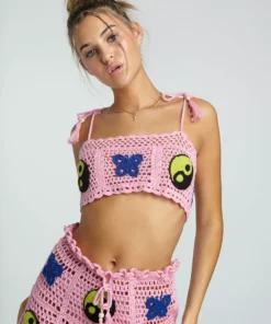 New Girl Order NEW IN YIN YANG CROCHET SHORT