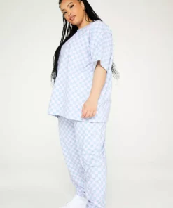 New Girl Order Checkerboard Tee Curve Tops