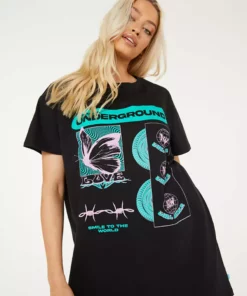 New Girl Order Tops UNDERGROUND TSHIRT DRESS