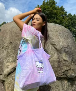 New Girl Order HELLO KITTY TIE DYE TOTE BAG