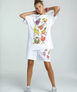 New Girl Order OVERSIZED HAPPY FRUIT SHIRT NEW IN