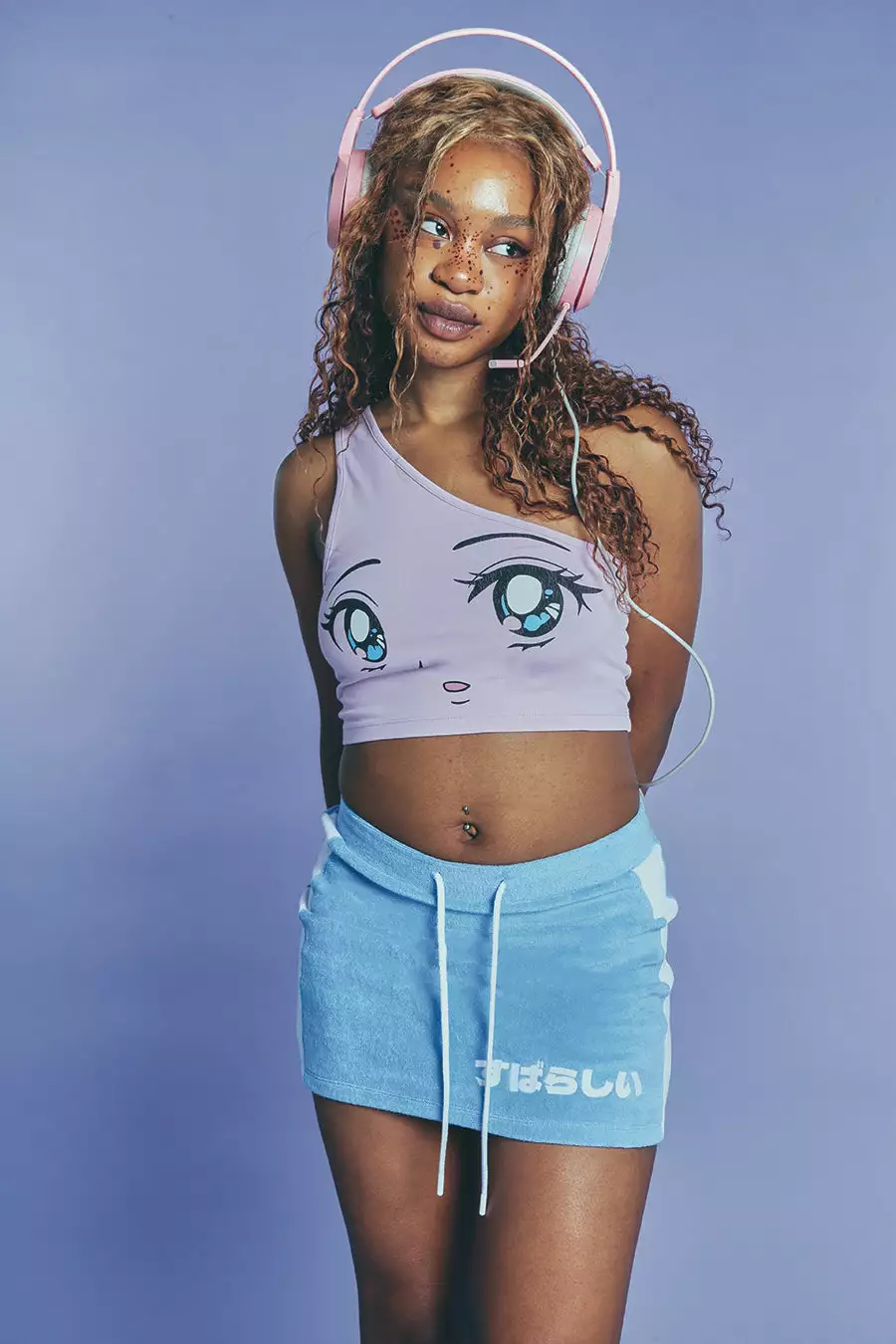 New Girl Order ONE SHOULDER ANIME TOP