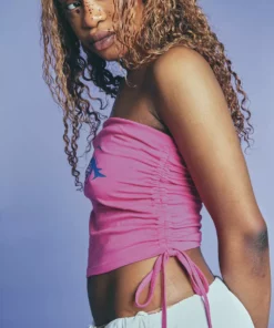 New Girl Order NEW IN ANIME FACE RUCHED HOTFIX BANDEAU