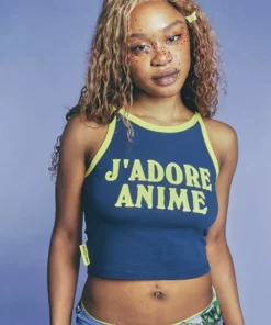 New Girl Order NEW IN J'ADORE CONTRAST BINDING VEST