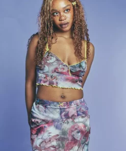 New Girl Order NEW IN MESH CO-ORD ANIME MINI SKIRT