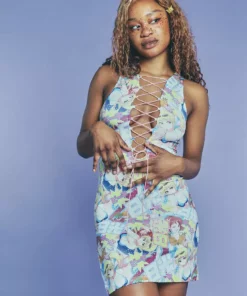 New Girl Order NEW IN LACE UP ANIME DRESS
