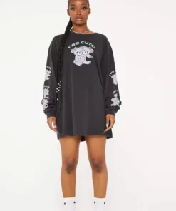 New Girl Order TWO CUTE BEARS LONG SLEEVE TEE