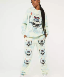 New Girl Order Tops METAL FROM HEAVEN TIE DYE JOGGER