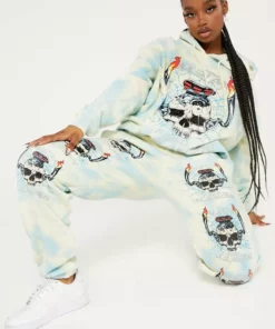 New Girl Order METAL FROM HEAVEN TIE DYE HOODIE Tops