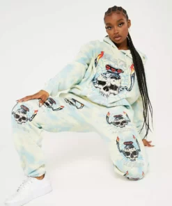 New Girl Order Tops METAL FROM HEAVEN TIE DYE JOGGER