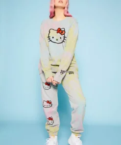 New Girl Order Hello Kitty Tie Dye Joggers