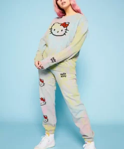 New Girl Order Hello Kitty Tie Dye Joggers