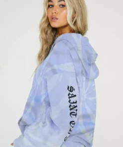 New Girl Order SAINT OR SINNER TIE DYE HOODY Tops