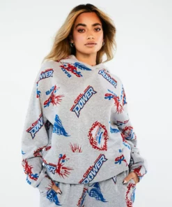 New Girl Order Tops SPORT LOGO HOODIE