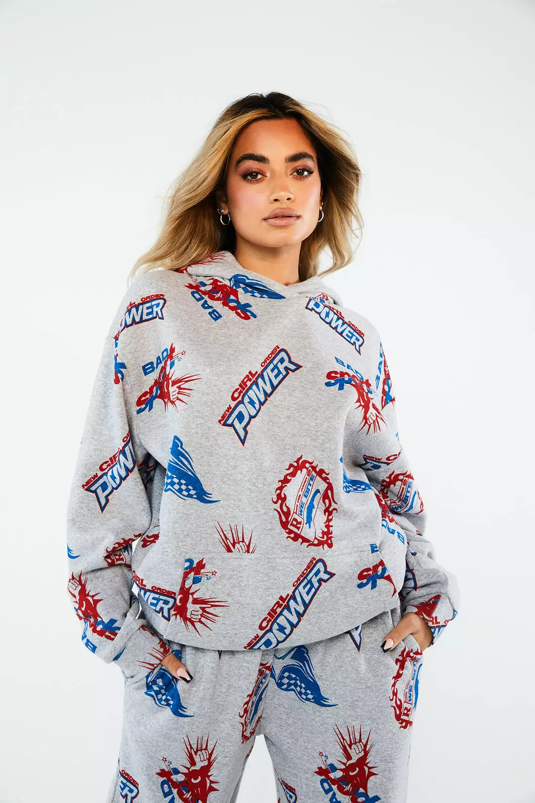 New Girl Order Tops SPORT LOGO HOODIE