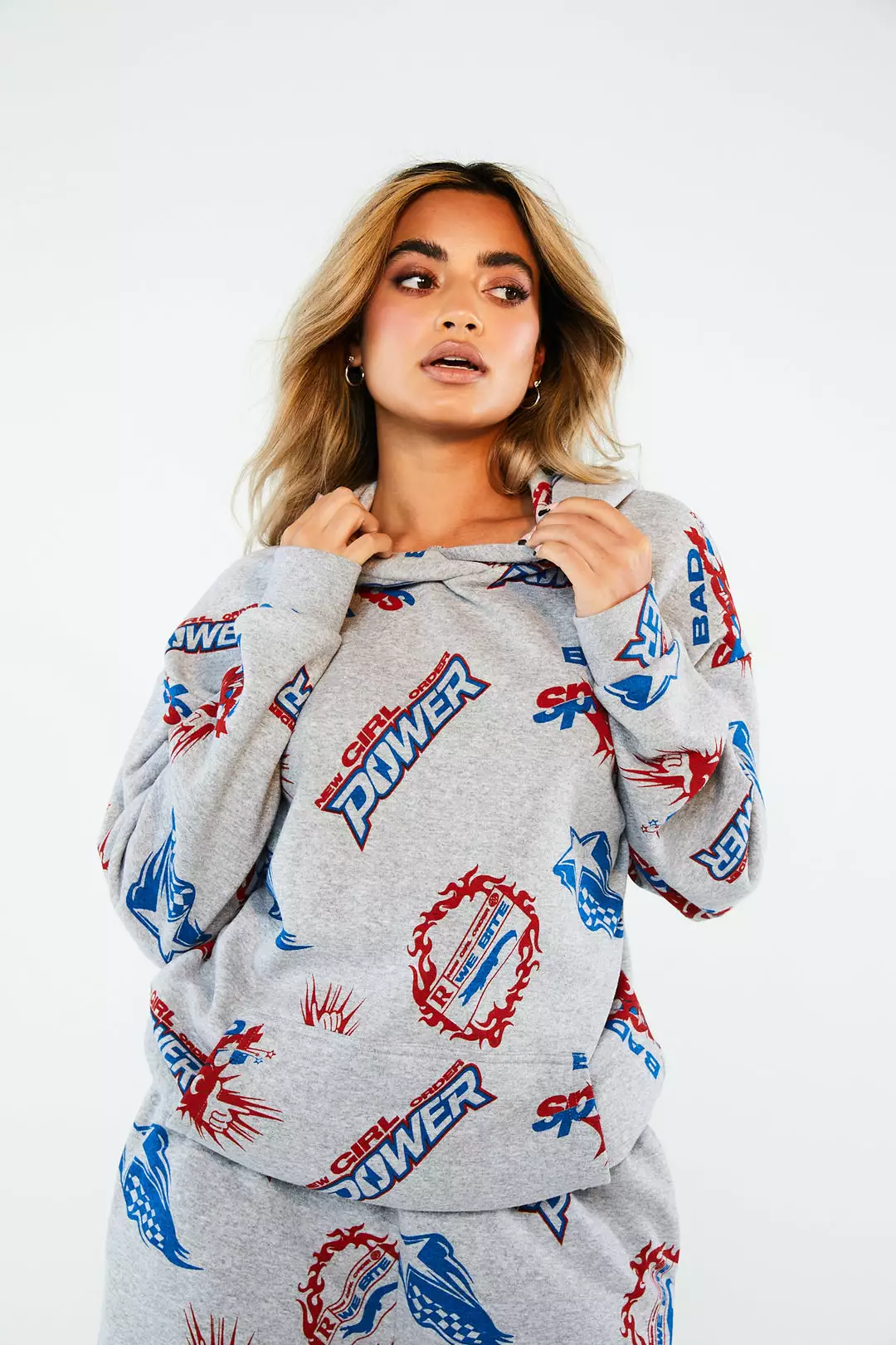 New Girl Order Tops SPORT LOGO HOODIE