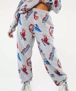 New Girl Order Tops SPORT LOGO JOGGERS