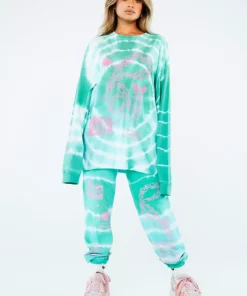 New Girl Order Tops Tattoo Dragon Tie Dye Long Sleeve Top